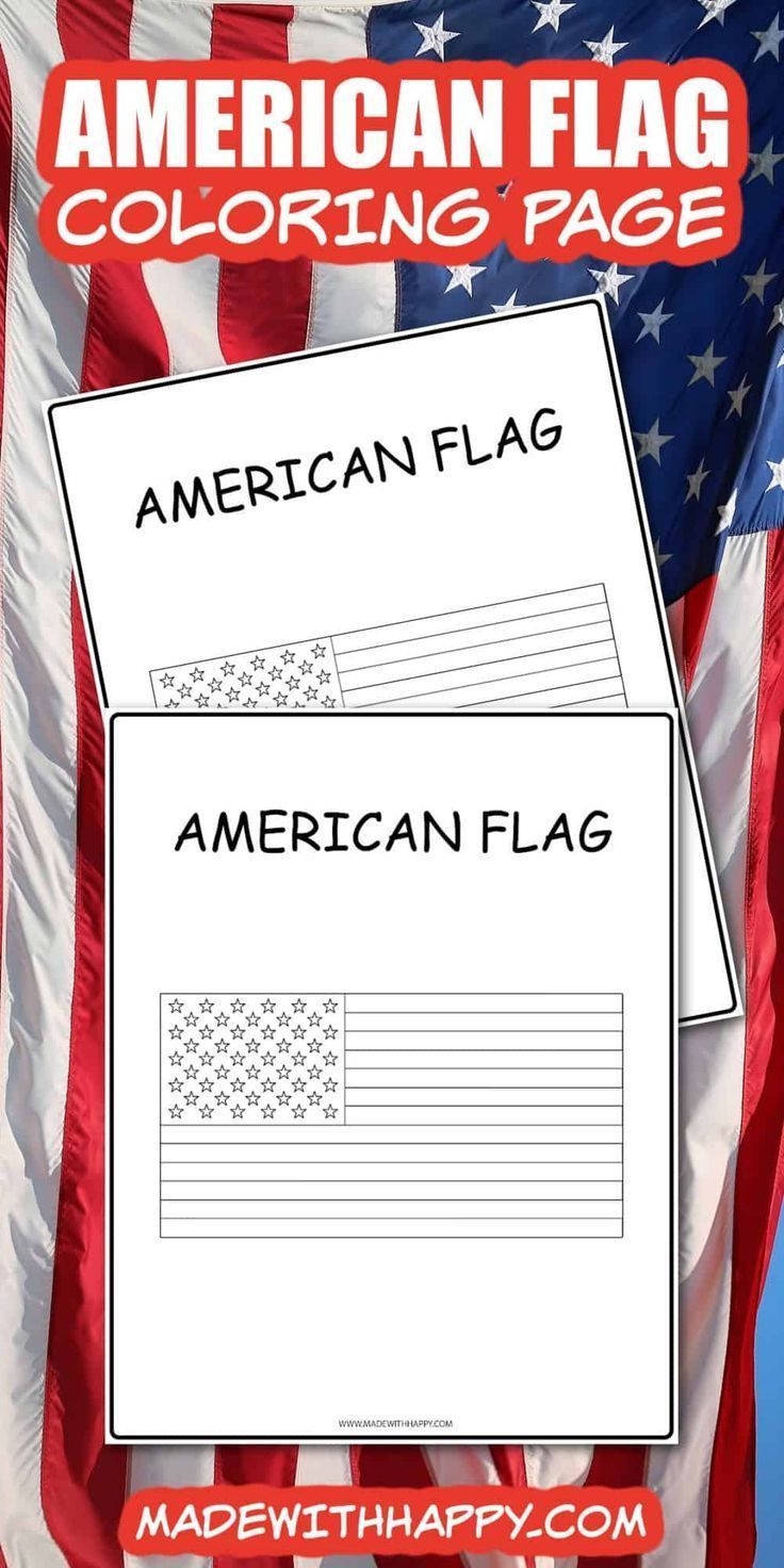 United States Flag Color Page