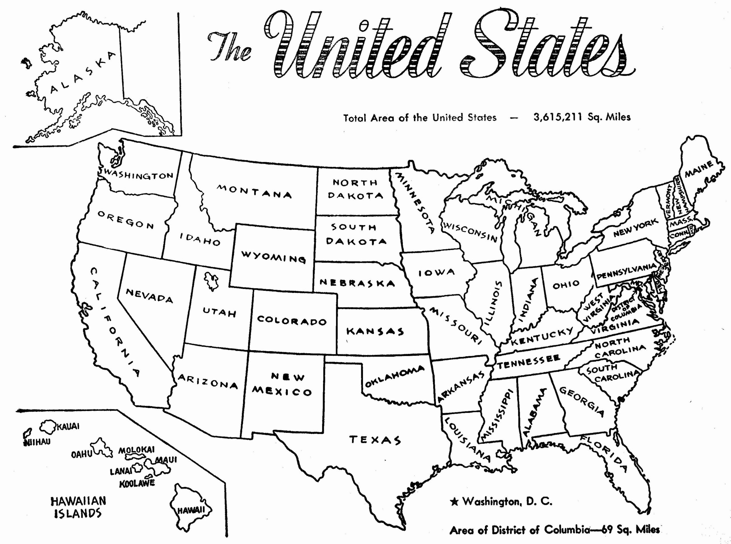 printable coloring pages united states map