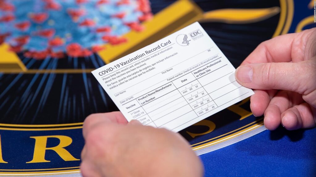 Vaccination Cards Will Be Issued To Everyone Getting Covid 19 Vaccine