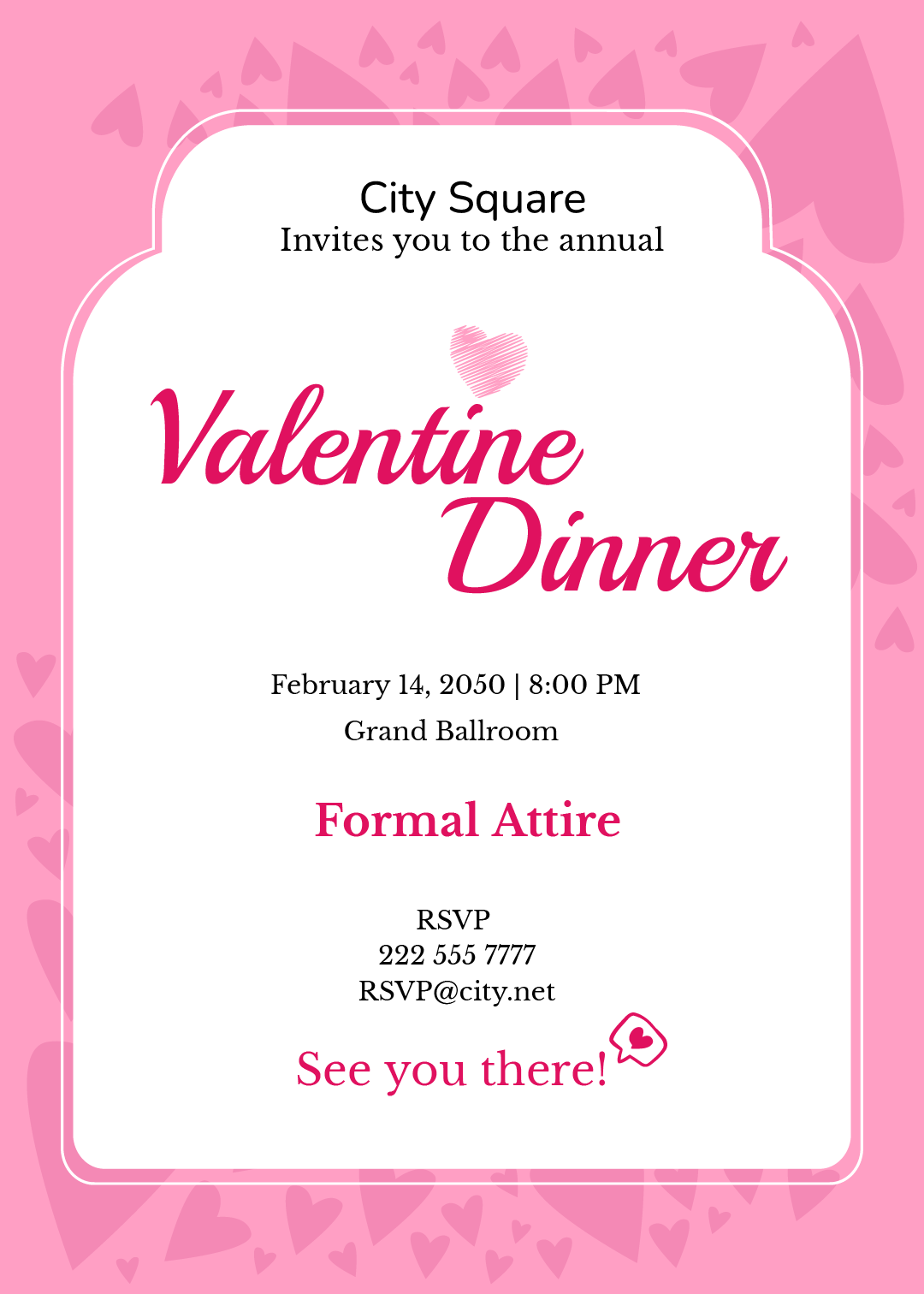 dinner invitation template free download
