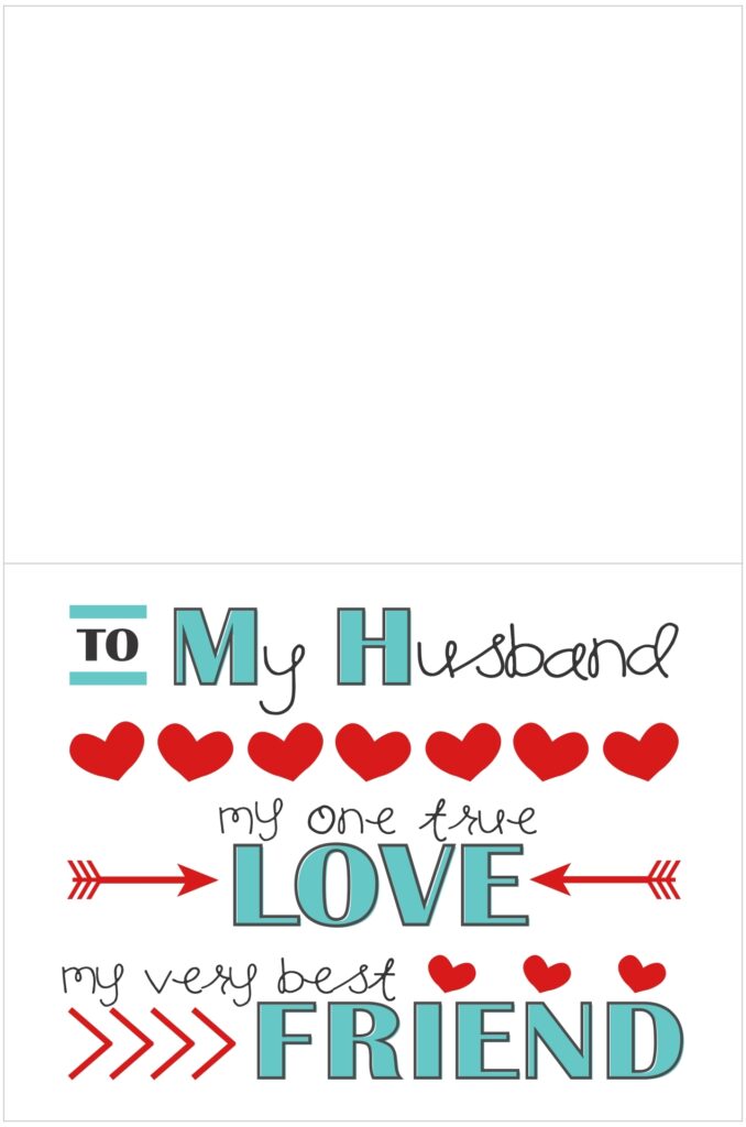 Valentine Cards For Husband 10 Free PDF Printables Printablee
