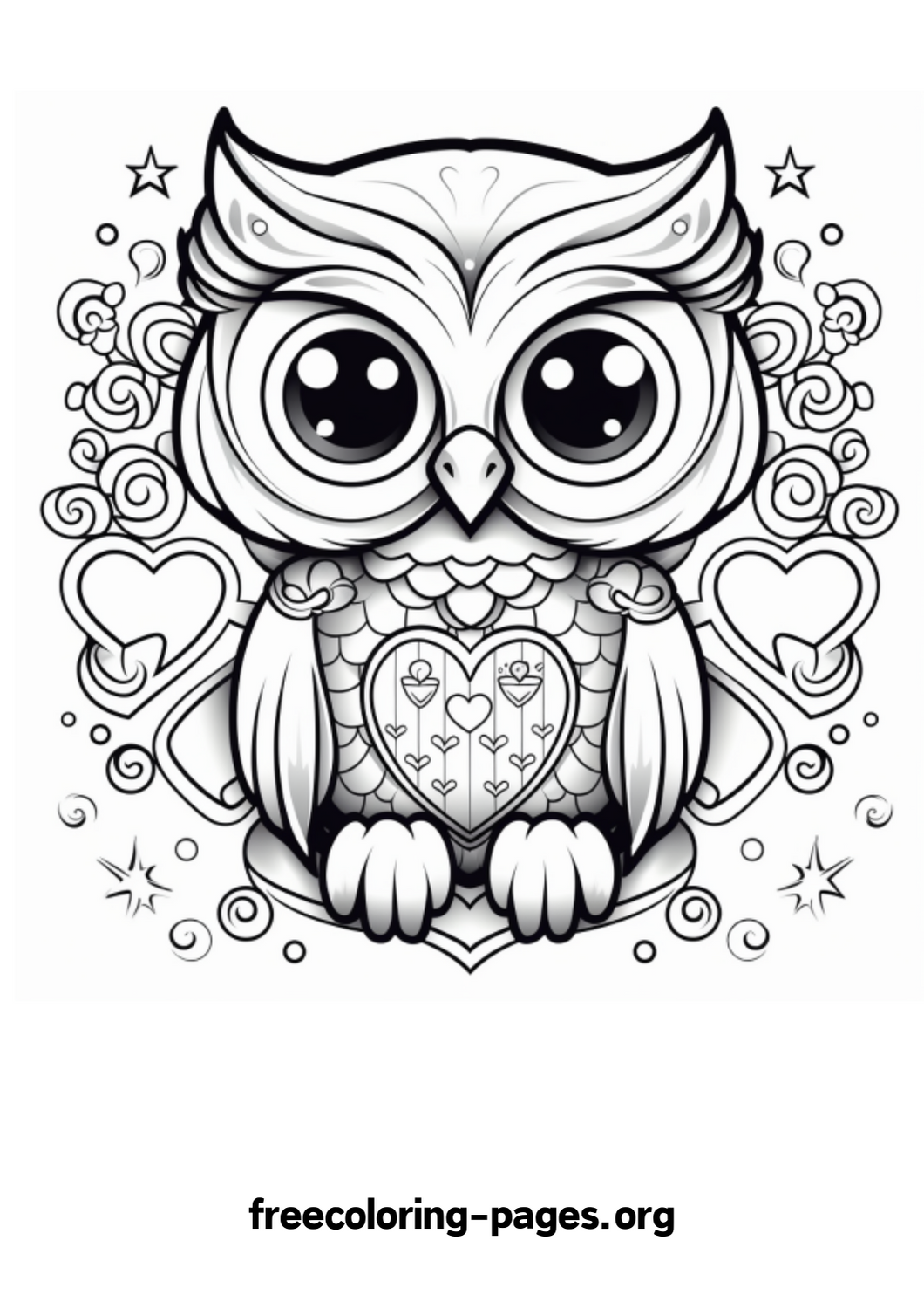 Valentine Day Coloring Pages Valentine Cards Cute Animals And Hearts 