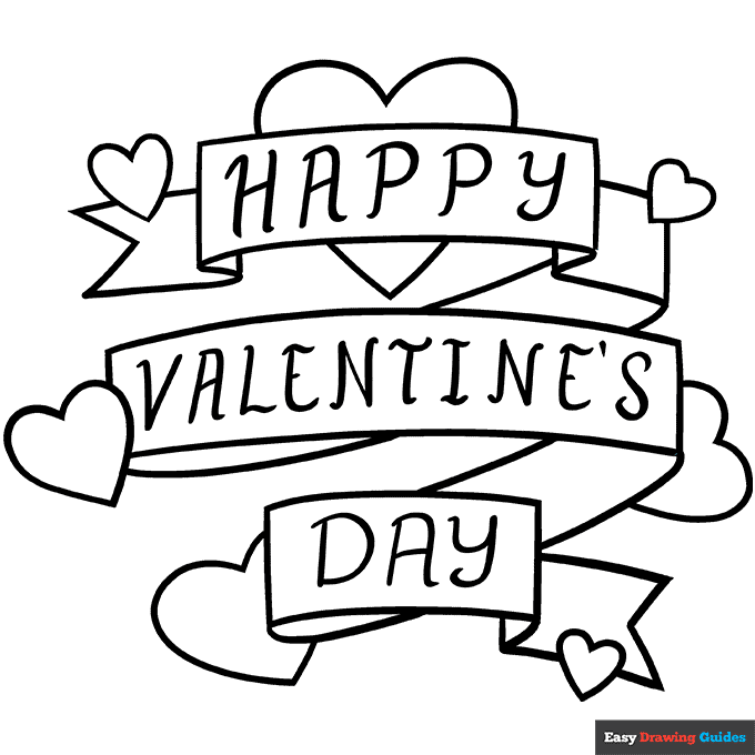 printable coloring valentines card