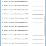 Values Worksheets