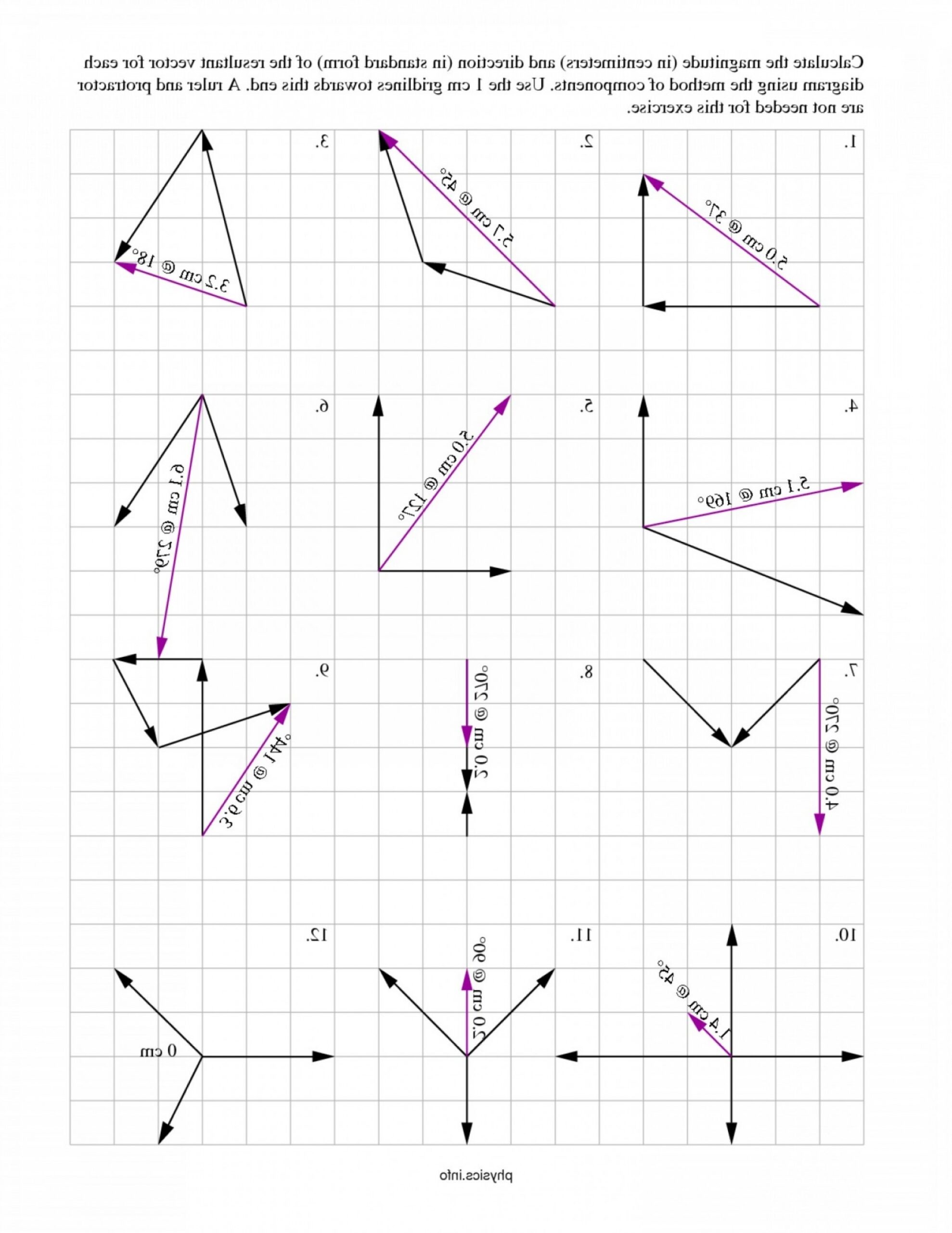 Vector Addition Physics Worksheet Worksheets Library