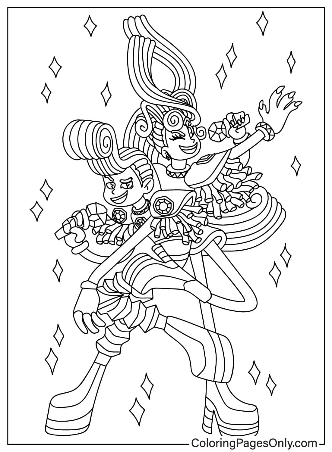 Velvet And Veneer Coloring Pages To Printable Free Printable Coloring 