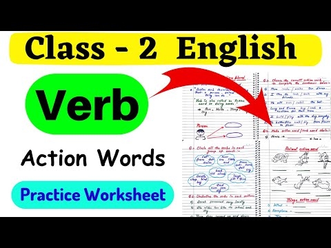 printable english worksheet for class 2