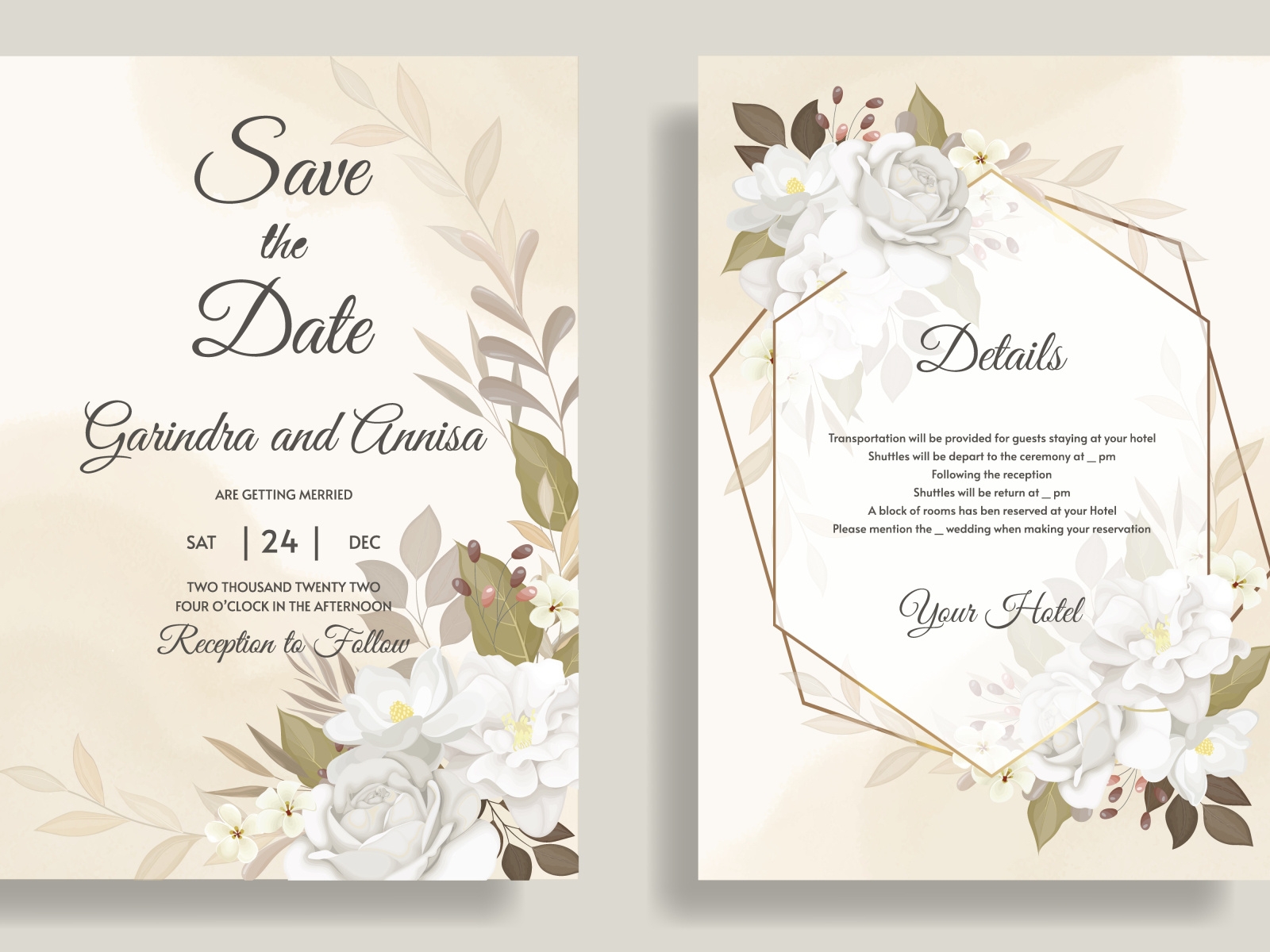 Very Elegant Wedding Invitations