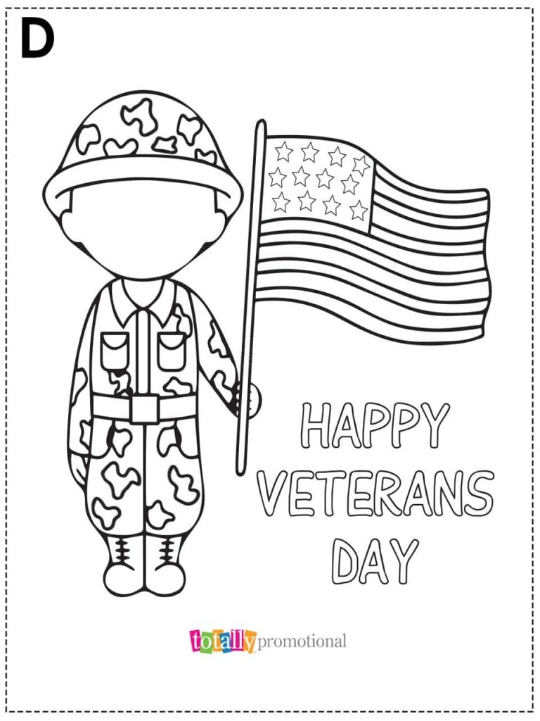veterans day color pages free