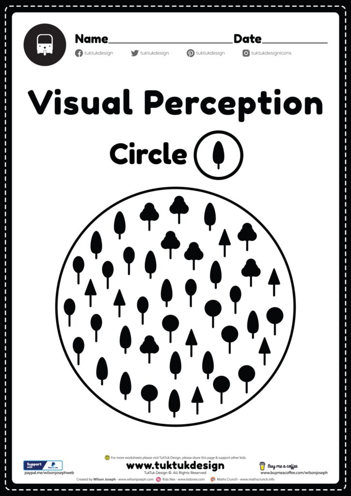 Visual Perception Activities Free Printable PDF For Kids Worksheets