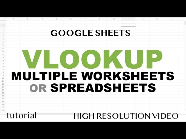 VLOOKUP Multiple Sheets At Once Excel Google Sheets 