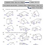 Volume Surface Area Of Prisms PDF Volume Area Worksheets Library