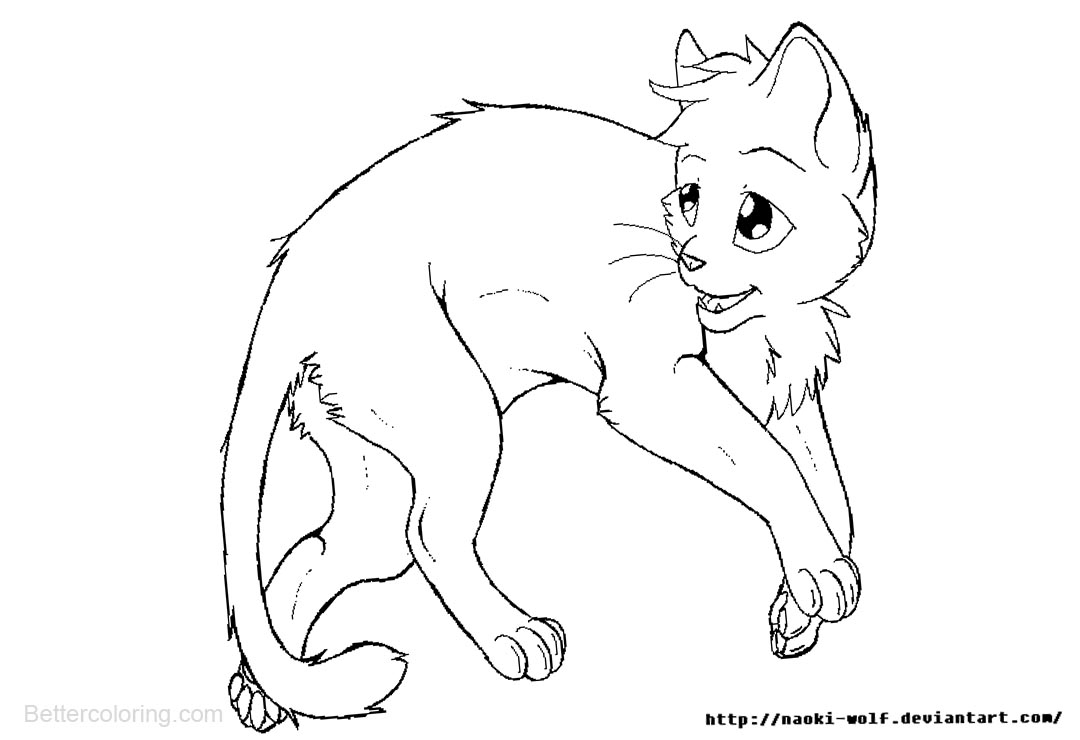 Warrior Cats Coloring Pages Free Printable Coloring Pages