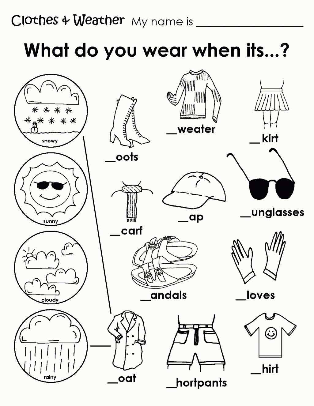 Weather Coloring Pages Preschool Coloring Home