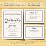 Wedding Invitation Template Instant Download Printable Invitation