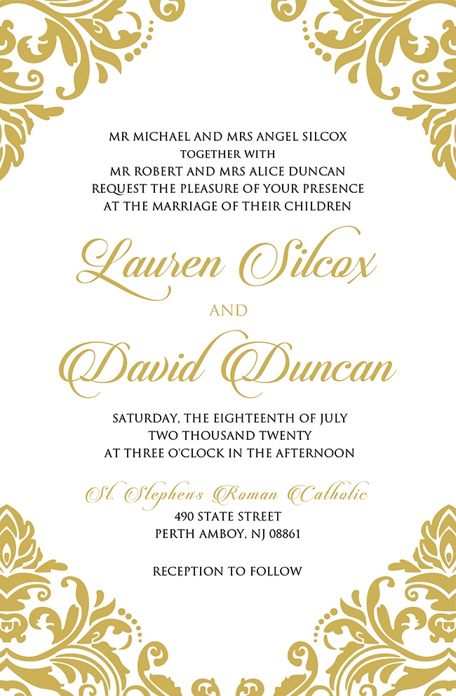 christening invite wording template