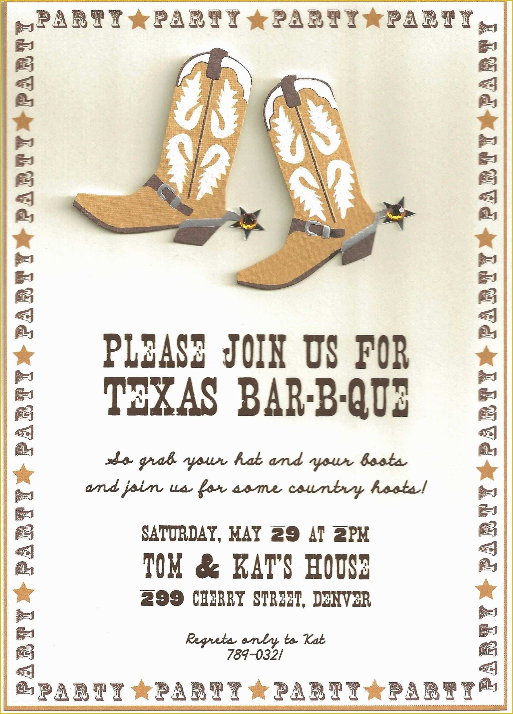 cowboy themed invitation template