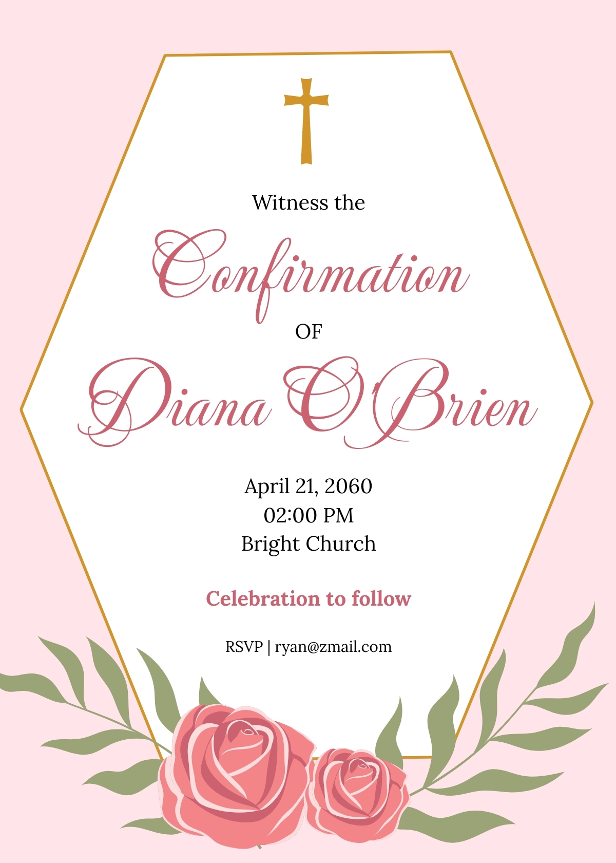 downloadable confirmation invitation template free