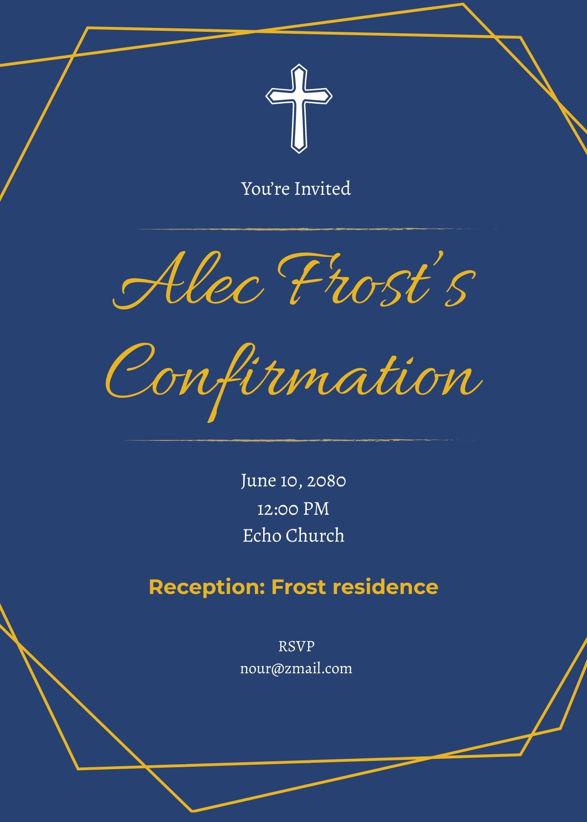 White Confirmation Invitation Template In PSD Illustrator PDF Word 