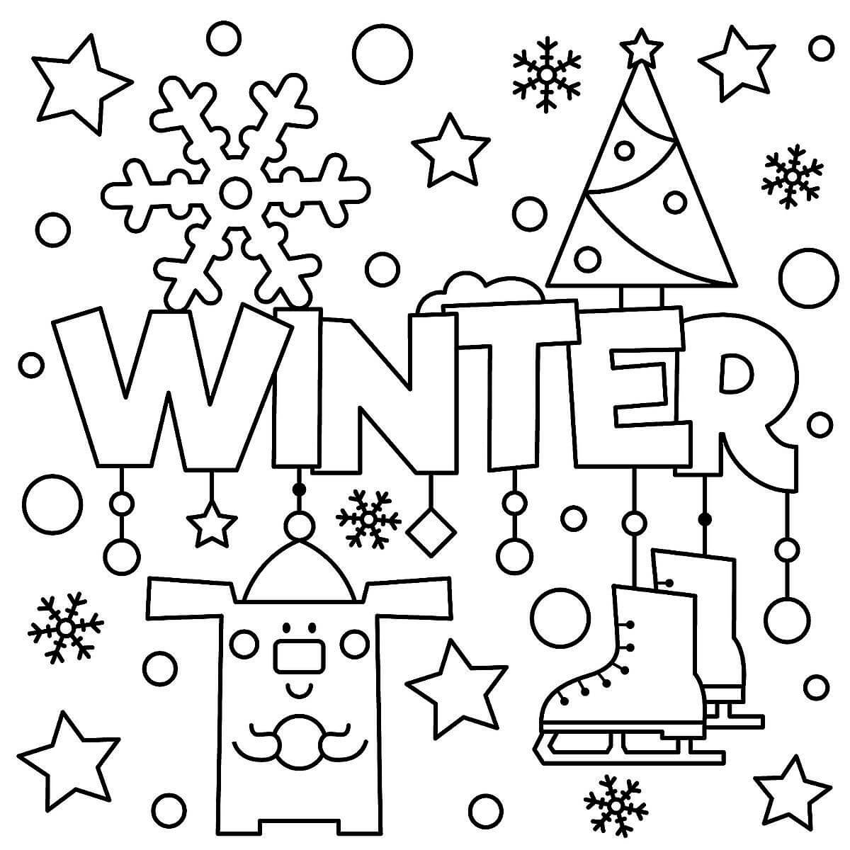 Winter Coloring Pages Printable