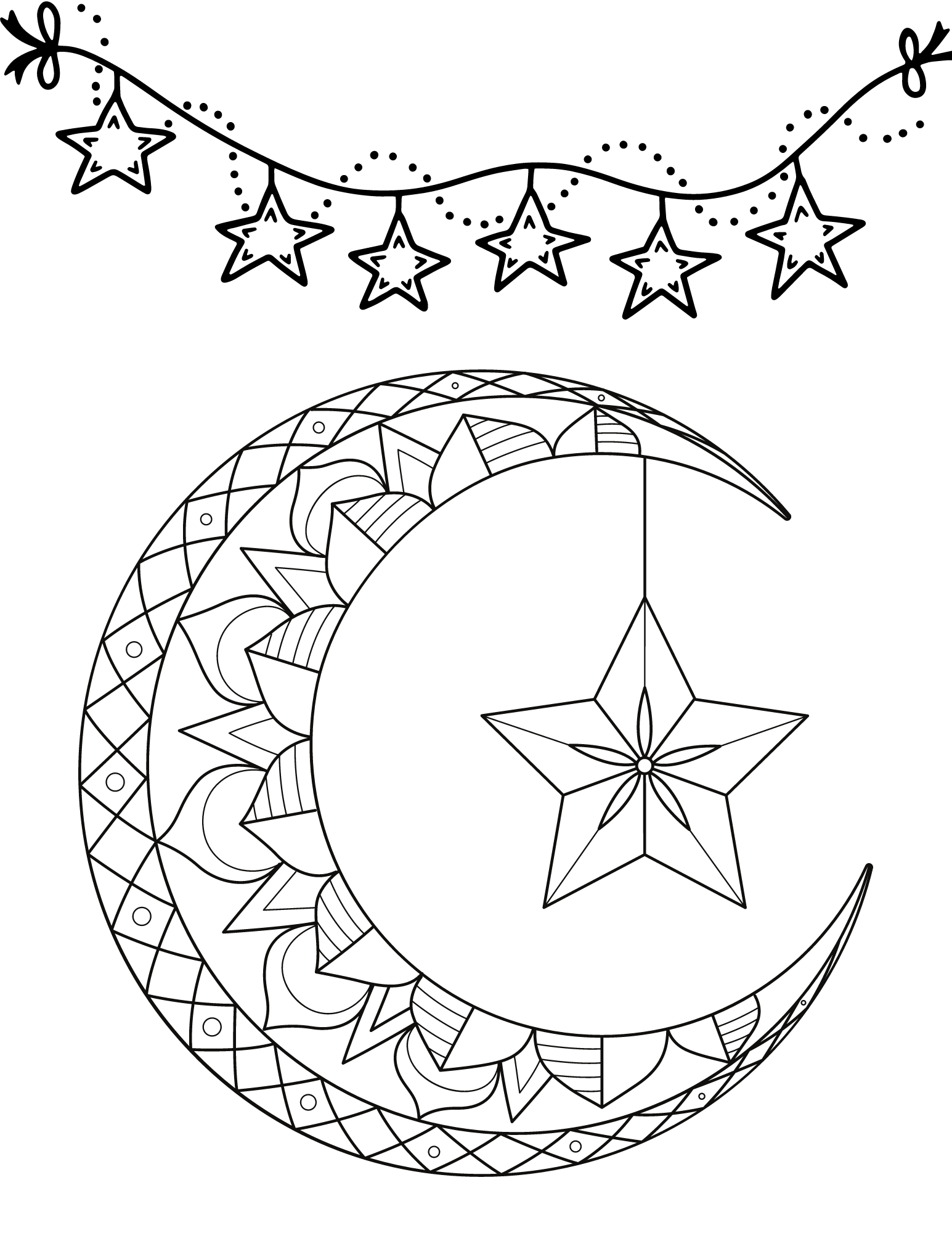 free printable star coloring pages