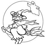 Witches Coloring Pages Outline Free Printable Coloring Pages