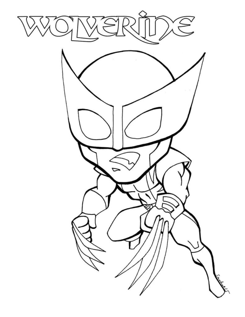 Wolverine Printable Coloring Page Free Printable Coloring Pages