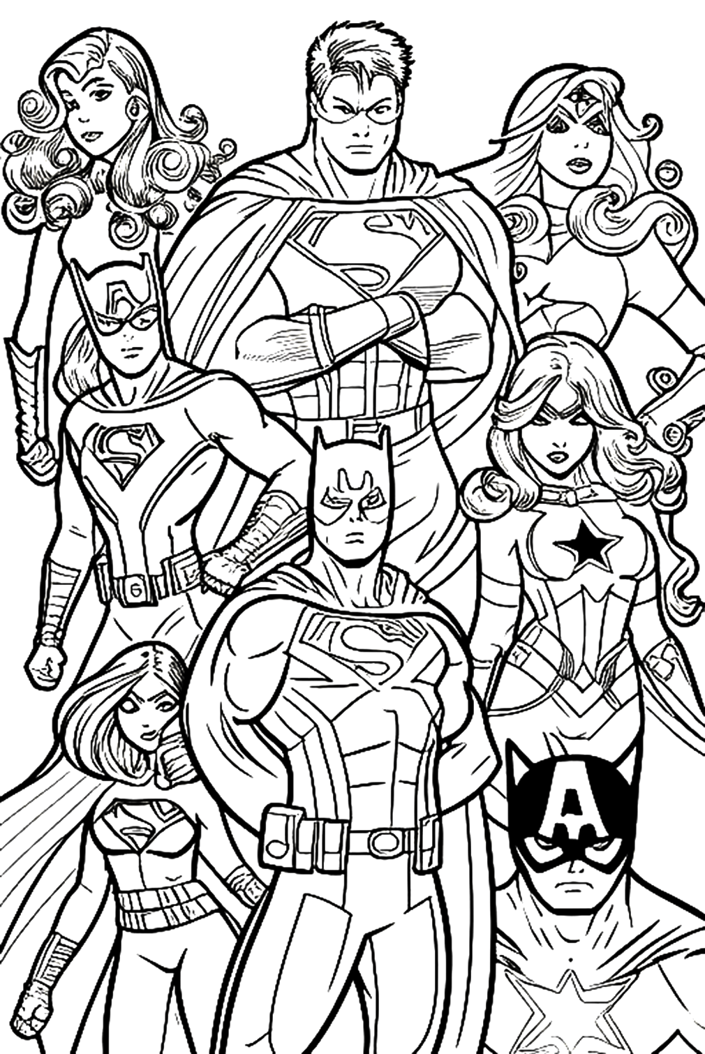 Wonder Woman Coloring Pages