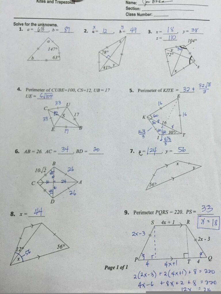 Worksheet Exterior Angle Theorem Worksheet Triangle Sum Theorem Db