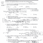 Worksheet Gas Law Stoichiometry Answer Key Exercises Chemistry