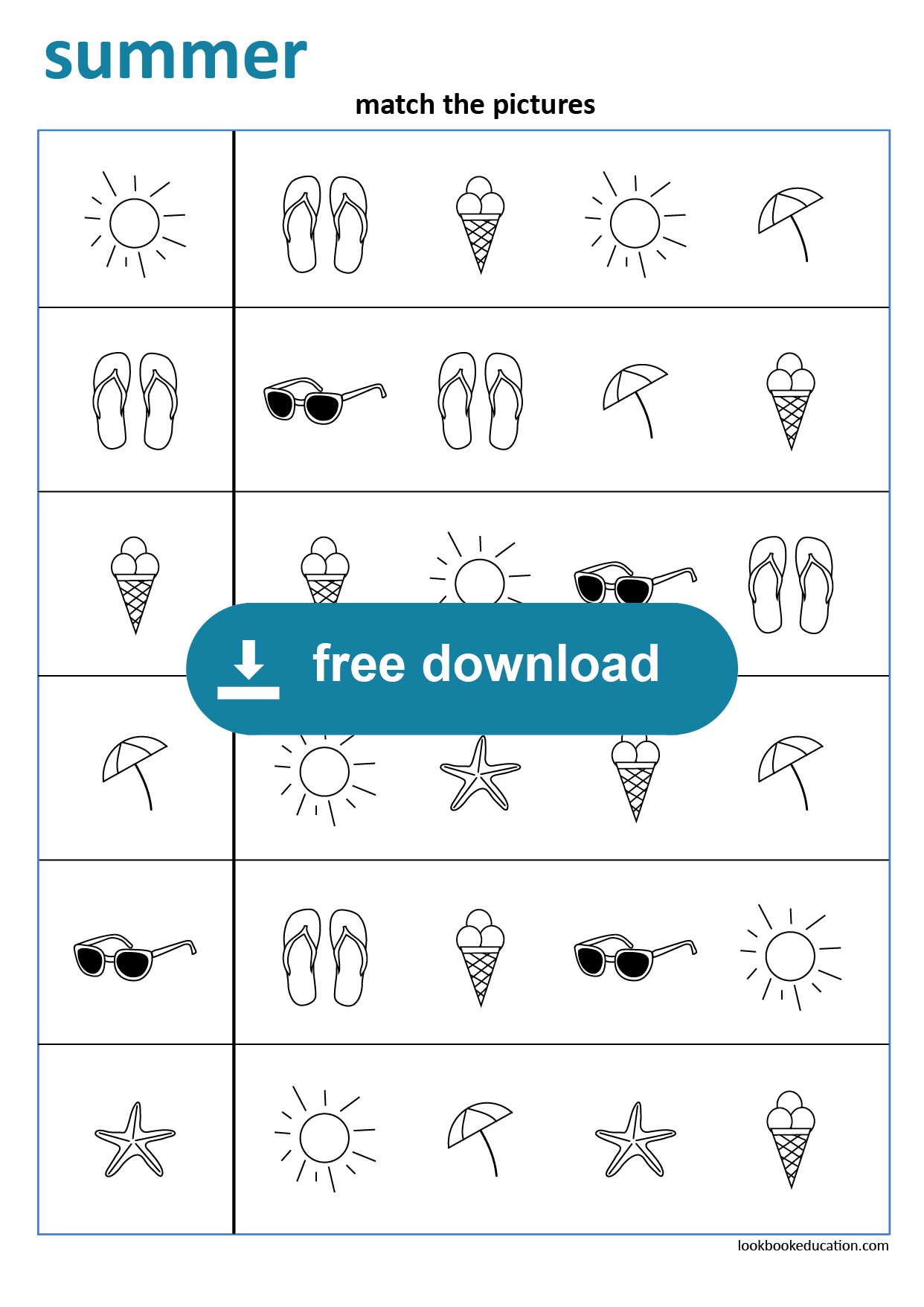 worksheet matching