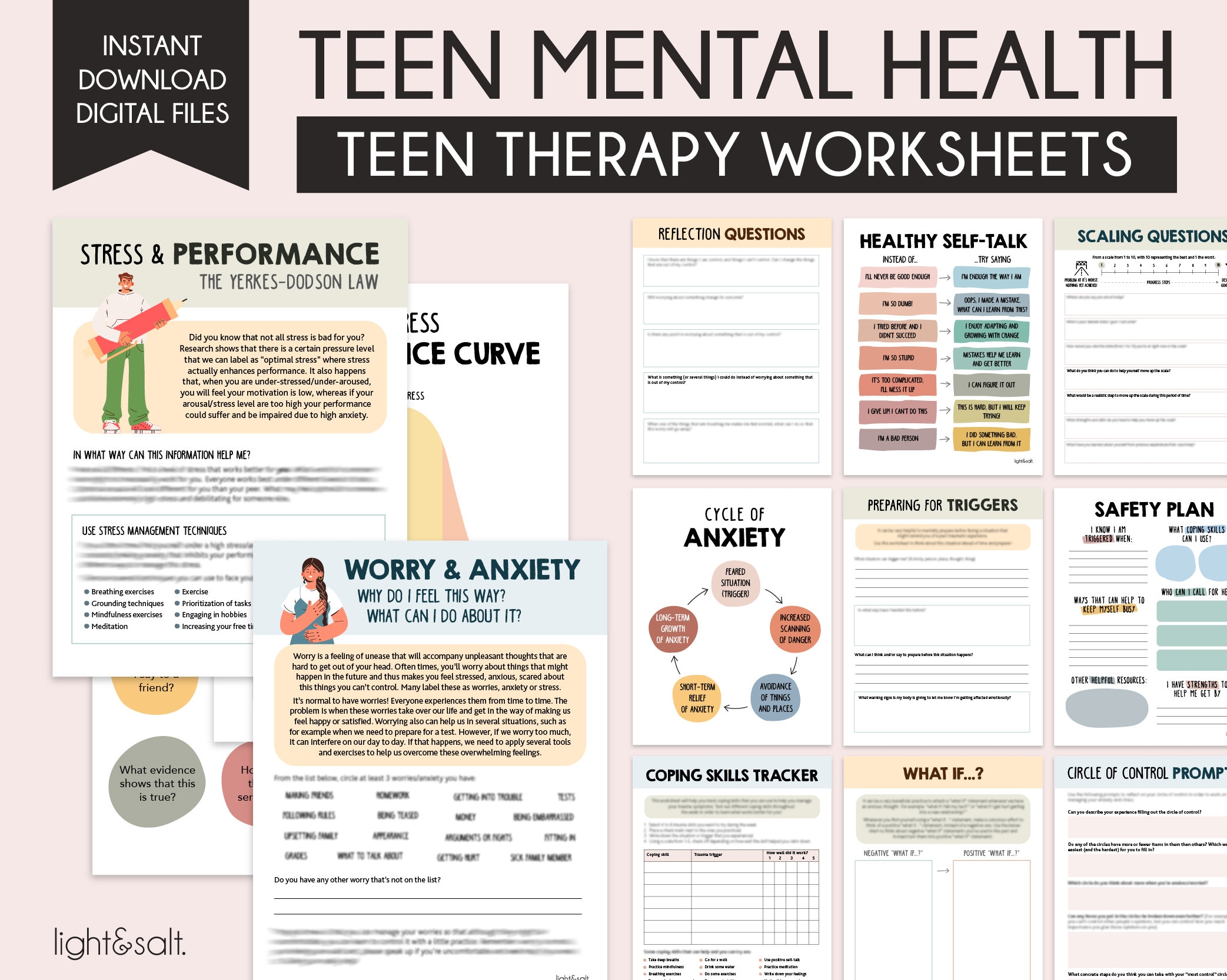 Worksheets For Teens With Depression TEENS FINDING HOPE INC 