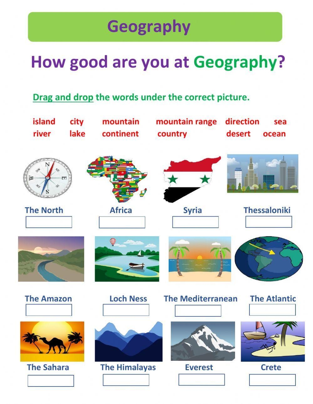 us geography worksheets
