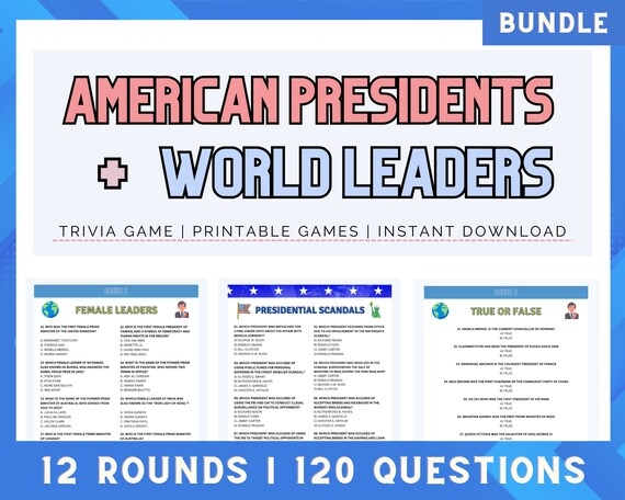 printable trivia worksheets