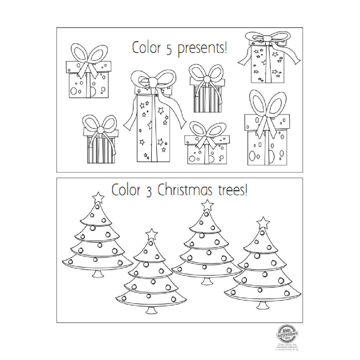Xmas Worksheets Kindergarten