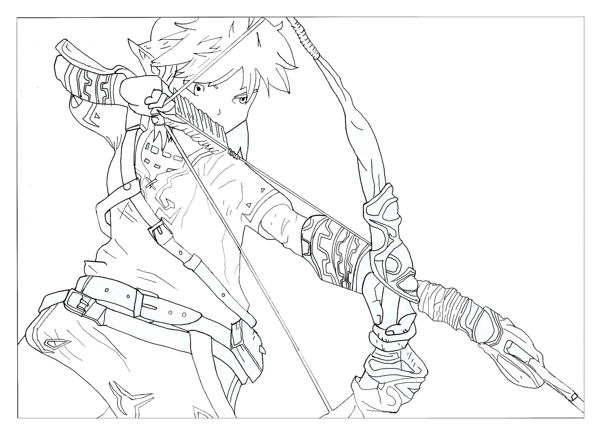 Zelda Link Coloring Page Coloring Pages