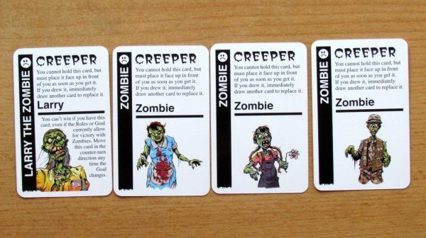 Zombie Fluxx Cards Monster Mash Cards Creepers