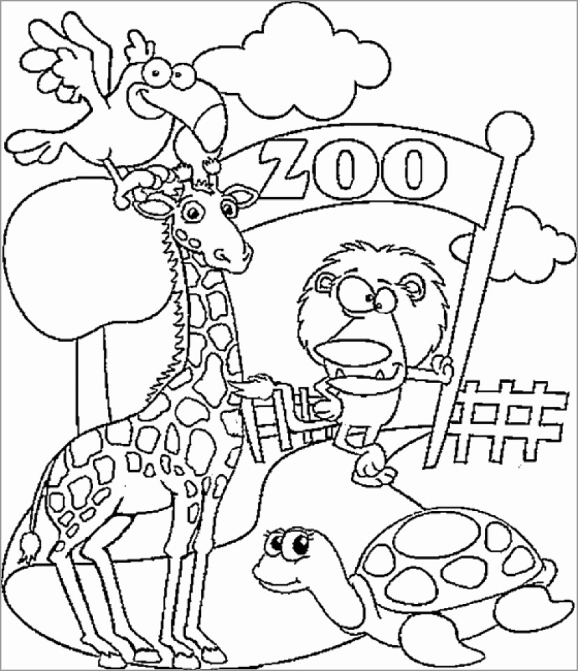 Zoo Coloring Pages ColoringBay