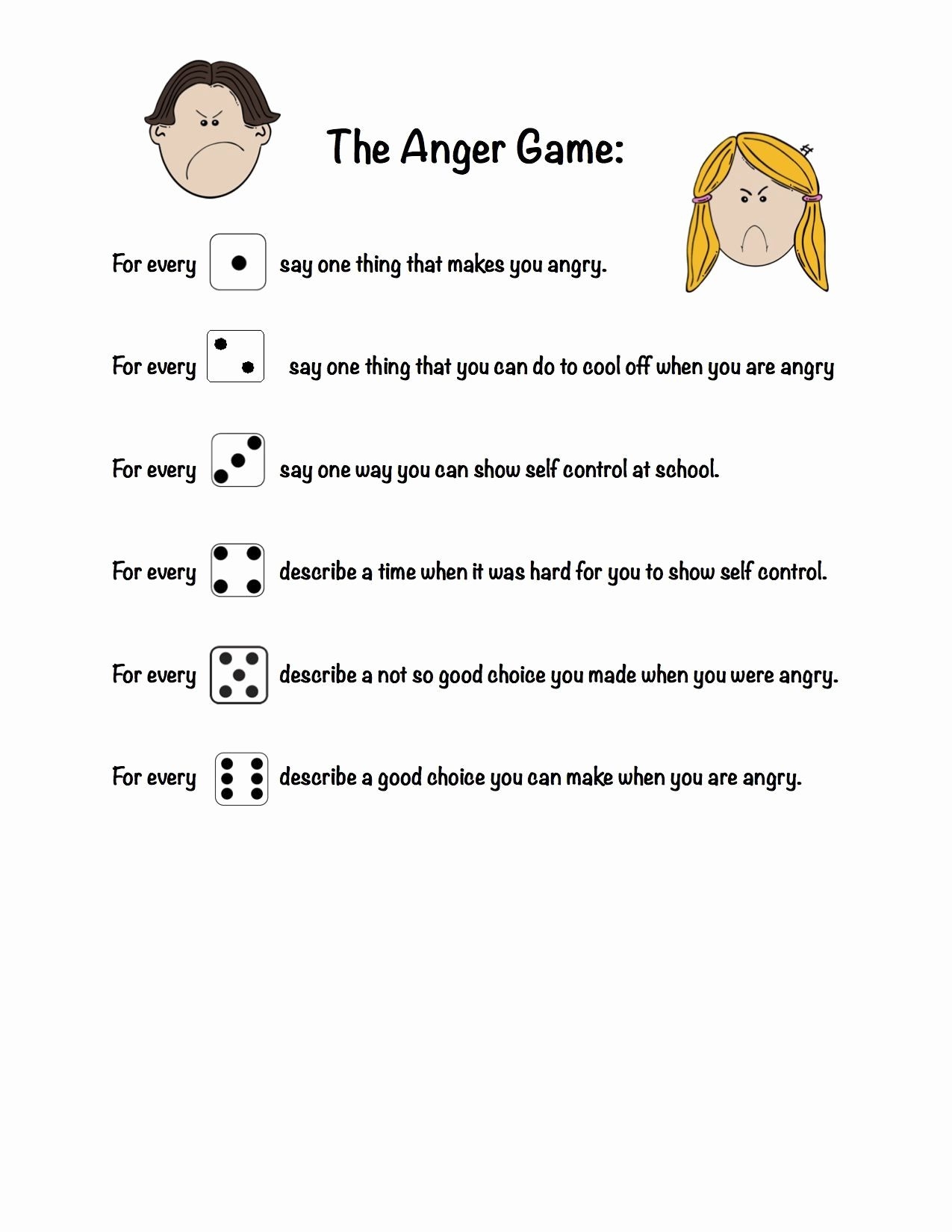 Anger Management Activity Worksheet Anger Management Worksheets