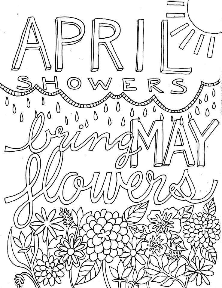 Coloring Pages For April