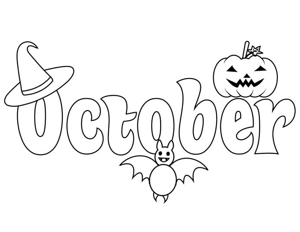 Coloring Pages For October