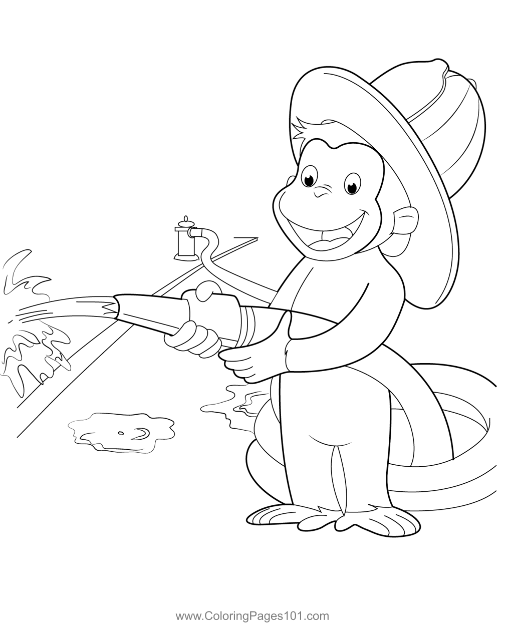 Coloring Pages Curious George