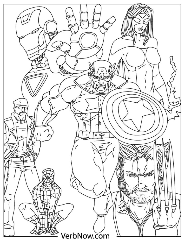 free avengers coloring pages