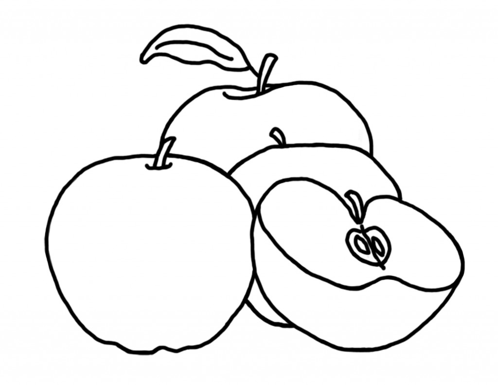Coloring Page-Apples