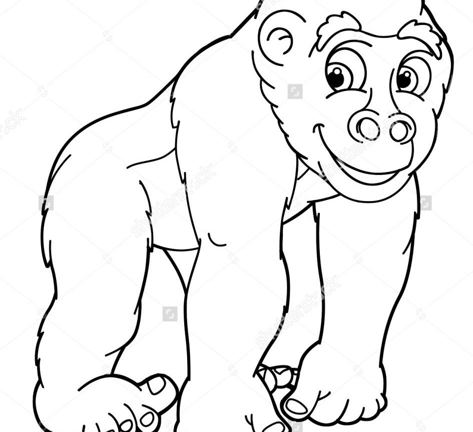 Coloring Pages Of Gorillas