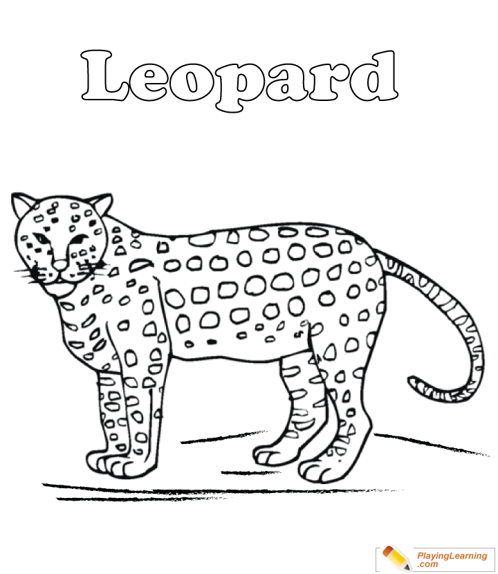 Coloring Page Of Leopard