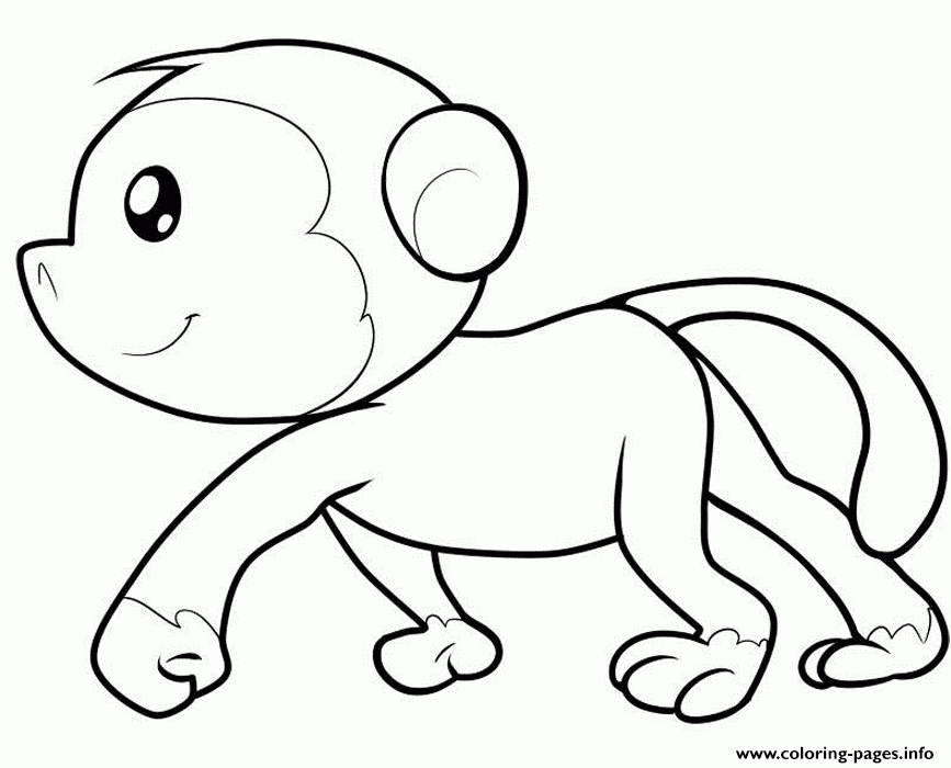 Coloring Pages Monkey