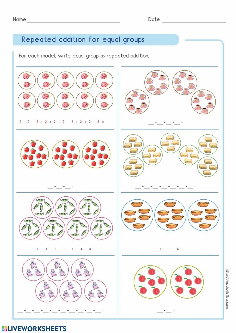 addition with pictures worksheets