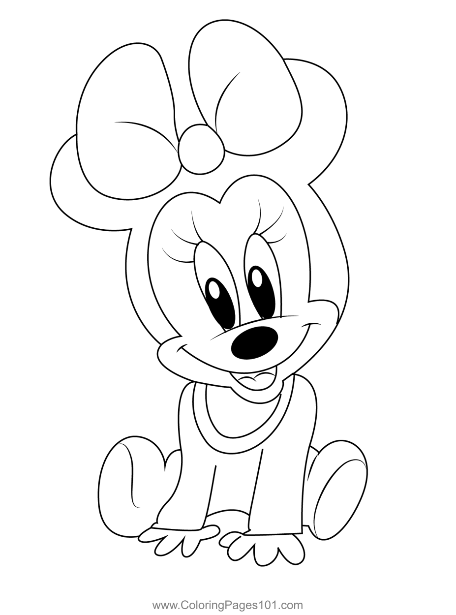 Coloring Pages Minnie Mouse