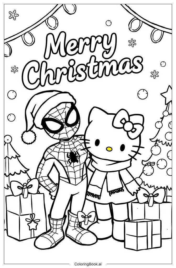 spiderman coloring page free